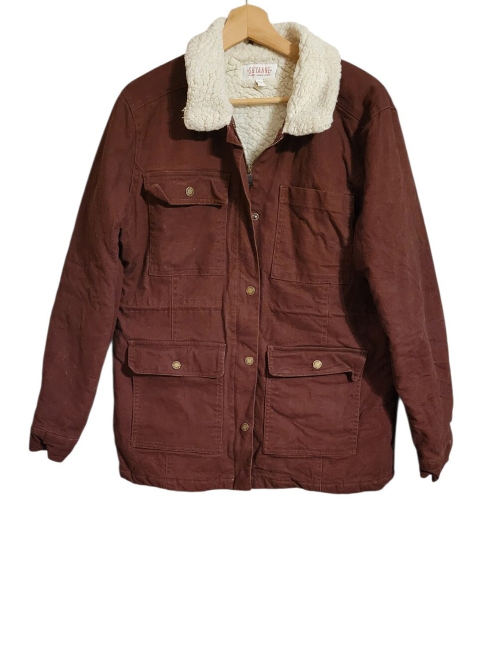 Shyanne Brown Sherpa Lined Barn Jacket